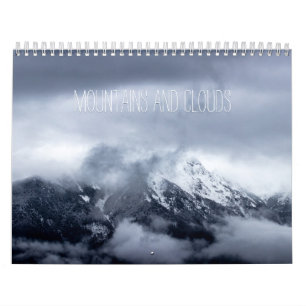 Bergen en wolken landschapsfotokalender kalender