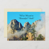 Bergen en Wolken Utah Nieuwe Adres Aankondiging (Voorkant / Achterkant)