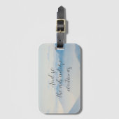 bergen en zo blijft het avontuur citeren bagagelabel (Voorkant (verticaal))