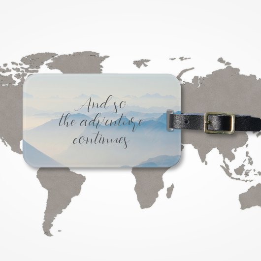 bergen en zo blijft het avontuur citeren bagagelabel