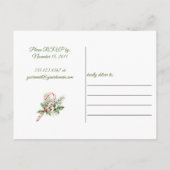 Bergen, Eucalyptus, Pine, Rozen kerstfeest Uitnodiging Briefkaart (Achterkant)