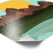 Bergen Foto 6x6 Wall Art verplaatsen Foto Afdruk (Hoek)