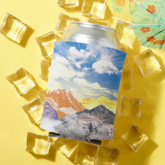 Bergen (fotomontage) 1 blikjeskoeler (Insitu Zomer)