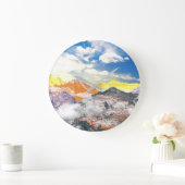 Bergen (fotomontage) 1 grote klok (Huis)