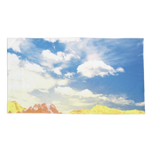 Bergen (fotomontage) 1 kussensloop (Achterkant)