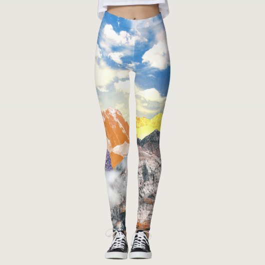 Bergen (fotomontage) 1 leggings (Voorkant)