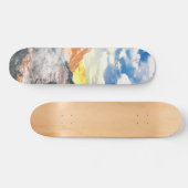 Bergen (fotomontage) 1 persoonlijk skateboard (Horizontaal)