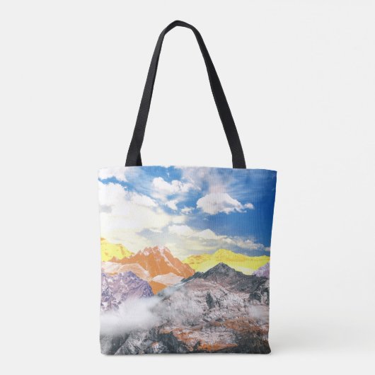 Bergen (fotomontage) 1 tote bag (Achterkant)