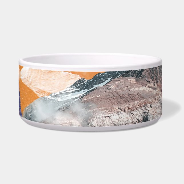 Bergen (fotomontage) 1 voerbakje (Voorkant)