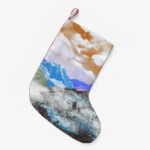 Bergen (fotomontage) 2 kleine kerstsok (Voorkant (Hangend))