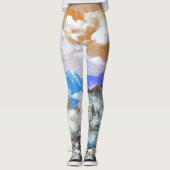 Bergen (fotomontage) 2 leggings (Voorkant)