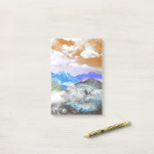 Bergen (fotomontage) 2 post-it® notes (Op bureau)