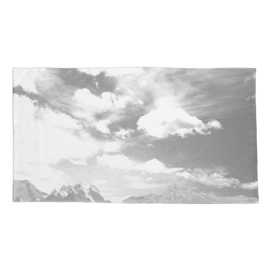 Bergen (fotomontage) 3 kussensloop (Achterkant)