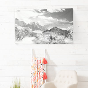 Bergen (fotomontage) 3 spandoek