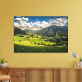 Bergen | Funes Valley, Dolomites, Italië Canvas Afdruk (Insitu (Woonkamer))