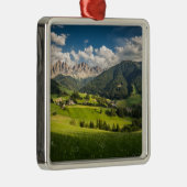 Bergen | Funes Valley, Dolomites, Italië Metalen Ornament (Rechts)
