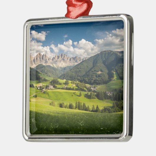 Bergen | Funes Valley, Dolomites, Italië Metalen Ornament (Links)