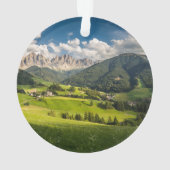 Bergen | Funes Valley, Dolomites, Italië Ornament (achterkant)