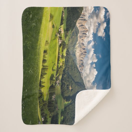 Bergen | Funes Valley, Dolomites, Italië Sherpa Deken (Voorkant)