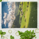 Bergen | Funes Valley, Dolomites, Italië Theedoek (Gevouwen)