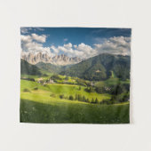 Bergen | Funes Valley, Dolomites, Italië Wandkleed (Voorkant (horizontaal))
