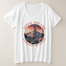 bergen grote maat t-shirt