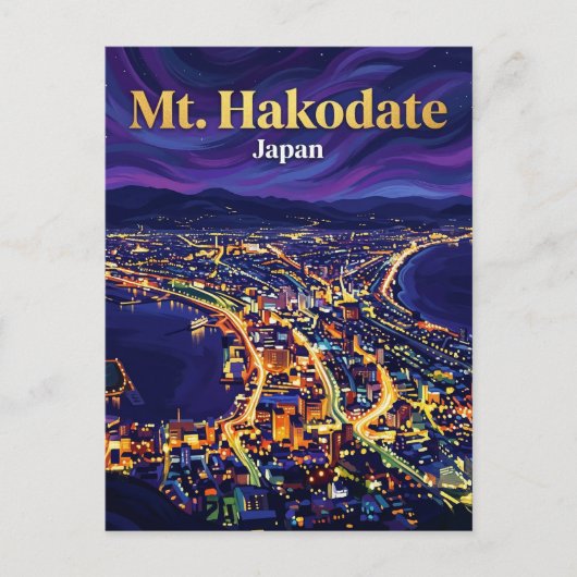Bergen Hakodate Japan Briefkaart (Voorkant)