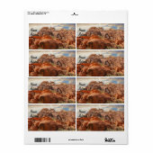 Bergen HDR foto Etiket (Full Sheet)