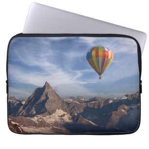 Bergen Heet Air Ballon Matterhorn Swiss Alps Laptop Sleeve