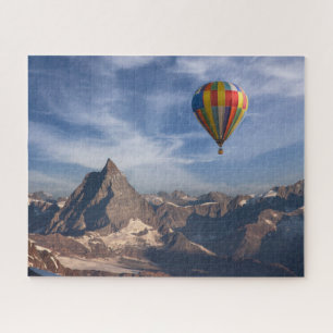 Bergen   Heet Air Ballon Matterhorn Swiss Alps Legpuzzel