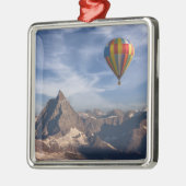 Bergen | Heet Air Ballon Matterhorn Swiss Alps Metalen Ornament (Links)