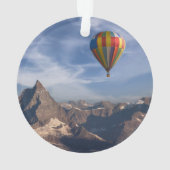 Bergen | Heet Air Ballon Matterhorn Swiss Alps Ornament (achterkant)