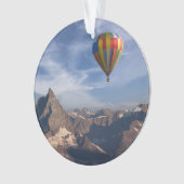 Bergen | Heet Air Ballon Matterhorn Swiss Alps Ornament (voorkant)