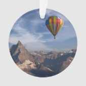 Bergen | Heet Air Ballon Matterhorn Swiss Alps Ornament (voorkant)