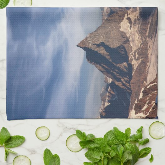 Bergen | Heet Air Ballon Matterhorn Swiss Alps Theedoek (Gevouwen)