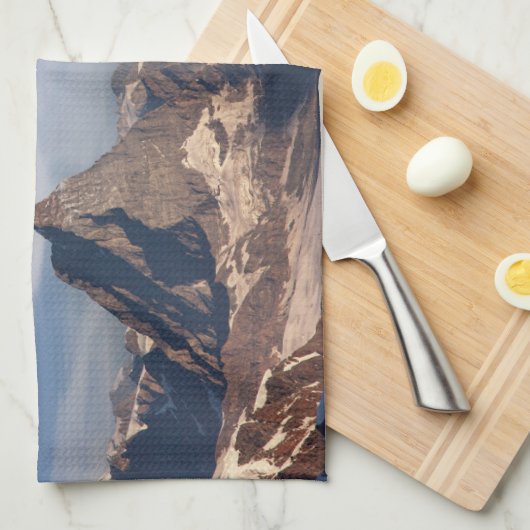 Bergen | Heet Air Ballon Matterhorn Swiss Alps Theedoek (Quarter Fold)