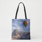 Bergen | Heet Air Ballon Matterhorn Swiss Alps Tote Bag (Voorkant)