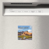 Bergen & Hemel in het Badlands National Park Magneet (Insitu (Vaatwasser))