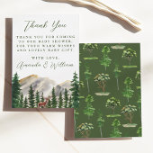 Bergen Herten Baby shower Dank u Bedankkaart