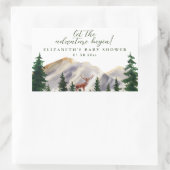 Bergen Herten Baby shower Rechthoekige Sticker (Tas)