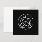 bergen Hiker Hiking Outdoor Natuur Forest Gift Kaart (Voorkant / Achterkant)