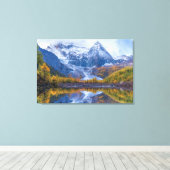 Bergen | Himalaya-gebergte, China Canvas Afdruk (Insitu (Houten vloer))