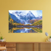 Bergen | Himalaya-gebergte, China Canvas Afdruk (Insitu (Woonkamer))