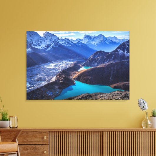Bergen | Himalaya, Peru Canvas Afdruk (Insitu (Woonkamer))