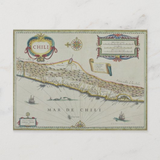 Bergen in Chili Briefkaart (Voorkant)