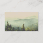 bergen in de fog natuur - landschapsfoto - kunst visitekaartje (Achterkant)