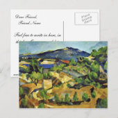 bergen in de franse provincie Paul cézanne Briefkaart (Voorkant / Achterkant)