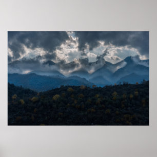 Bergen in de herfst, Koerdistan Poster