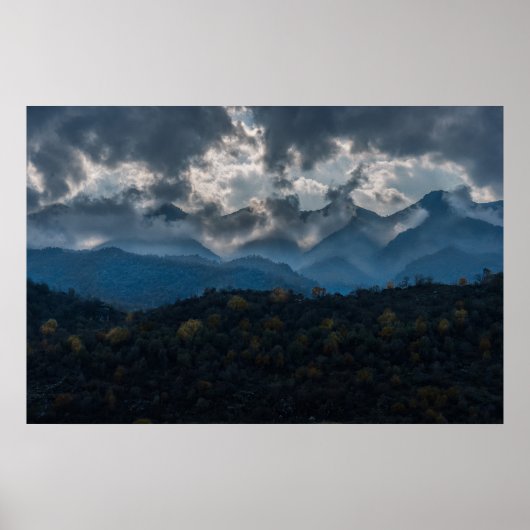 Bergen in de herfst, Koerdistan Poster (Voorkant)