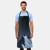 Bergen in de nacht schort (Gedragen)